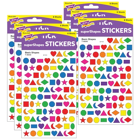 Trend Enterprises Basic Shapes superShapes Stickers, PK4800 T46040
